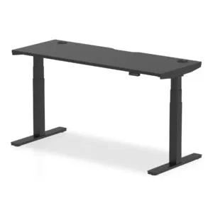 Black Height Adjustable Standing Desk in Qatar