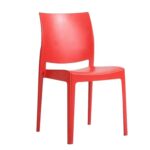 Red Plastic Restaurant Chair in Qatar