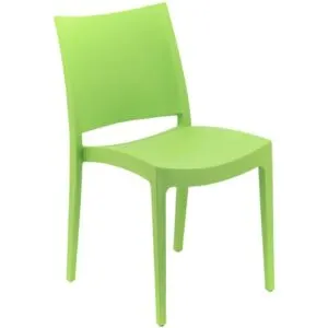Green Stackable Plastic Restaurant Chair in Qatar