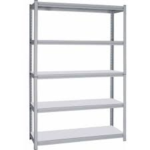 Grey Five-Tier Metal Shelving Unit in Qatar