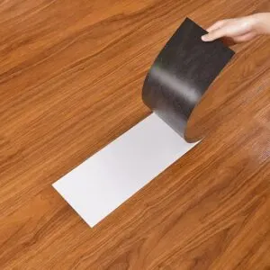 Warm Wood Effect Vinyl Flooring in Qatar