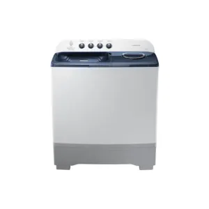 White Top-Loading Washing Machine with Control Panel in Qatar