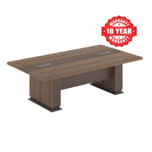 Walnut Meeting Table with Cable Management in Qatar