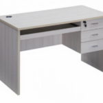 Grey Office Desk with Three Drawer Storage in Qatar