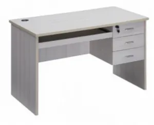 Grey Office Desk with Three Drawer Storage in Qatar
