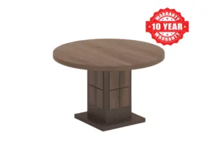 Round Wooden Meeting Table