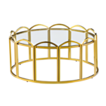 Gold Round Coffee Table
