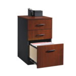 Wooden 3-Drawer Filing Cabinet