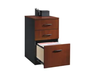 Wooden 3-Drawer Filing Cabinet