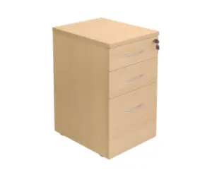 Maple 3-Drawer Mobile Pedestal