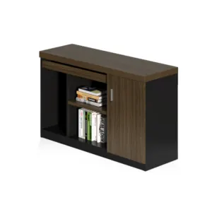Wooden Office Side Cabinet With Shelves