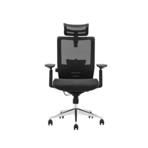 Ergonomic Black Mesh Office Chair with Headrest in Qatar