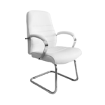 White Leather Visitor Chair