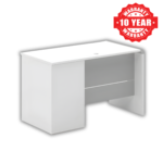 Modern White Desk With Storage