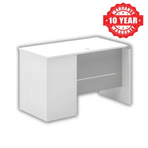 Modern White Desk With Storage