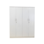 Four-Door White Filing Cabinet