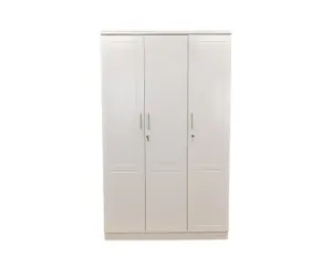 White 3-Door Filing Cabinet