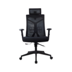High Back Black Mesh Office Chair with Headrest in Qatar