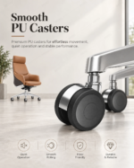 YS-1523A office chair PU caster detail for smooth and quiet movement Qatar